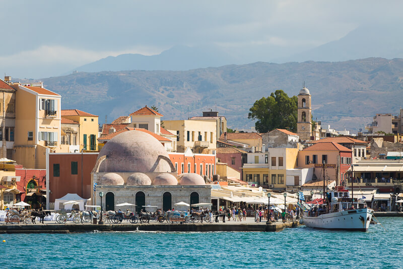 The old city of Hania, which was the first capital of Crete